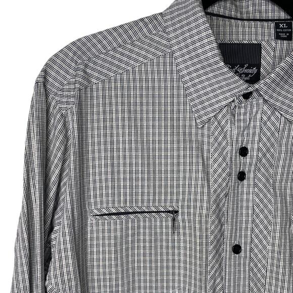 Civil Society We The People Men's Plaid Button Up Size XL 100% Cotton - Picture 5 of 8